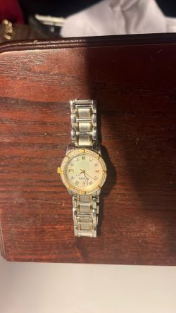 Bulova ladies' diamond two-tone steel bracelet watch
