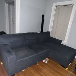 Bob’s Playscape Denim Left Arm Facing Pop-up Sleeper Chaise Sectional