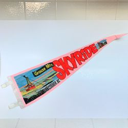Vintage 26” Pennant - Grouse Mountain Skyride - Vancouver, BC