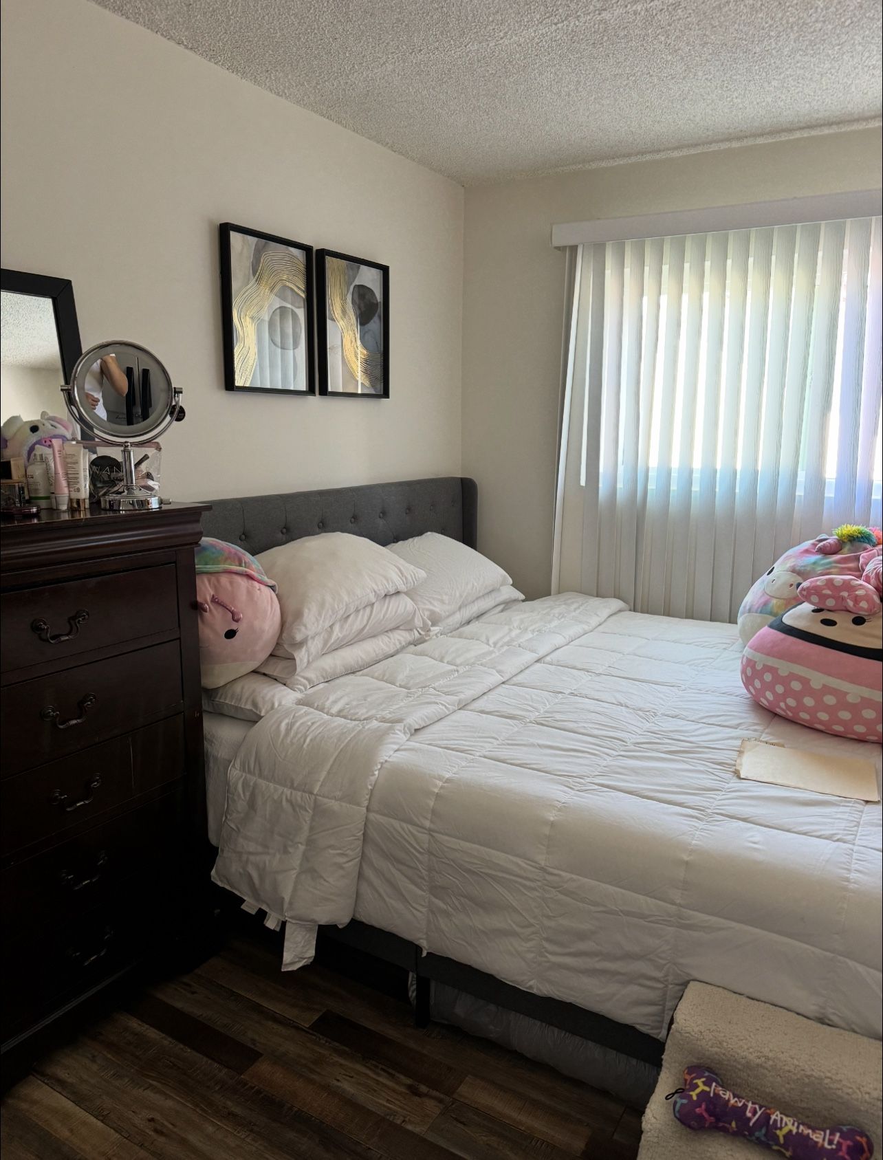king size bed frame (16 inches mattress)