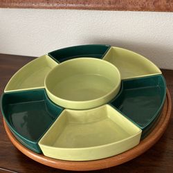 Vintage Lazy Susan Serving Set