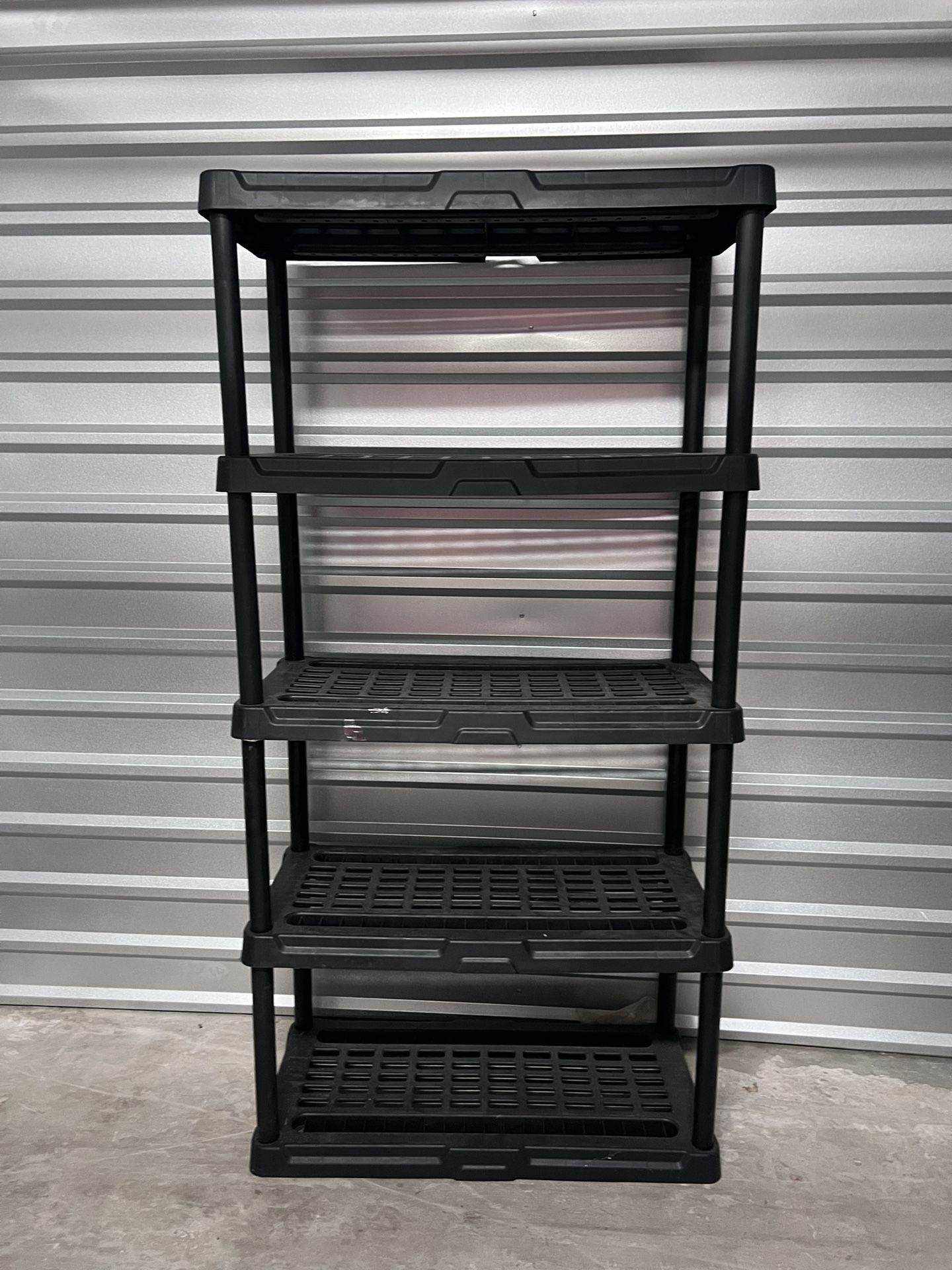 5 Tier Plastic Garage Storage Shelving Unit
