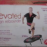 Elevated Urban Rebounder Mini Fitness Trampoline w/ Handlebar – Open Box Like New