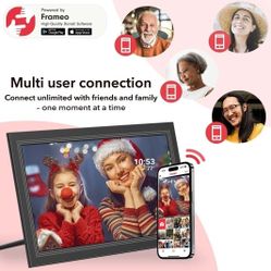  Digital Picture Frame- 15.6 inch Digital Photo Frame with 1920 * 1080 IPS Touch Screen HD Disply,Built-in 32GB Storage,Wall-Mounted,Digital Frame