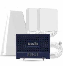 Cell Phone Booster for Home & Multiroom | Up to 8,000 sq ft|Boost Cellular Signal for All U.S. Carriers | Cell Phone Signal Boosters with 2 Inside Ant