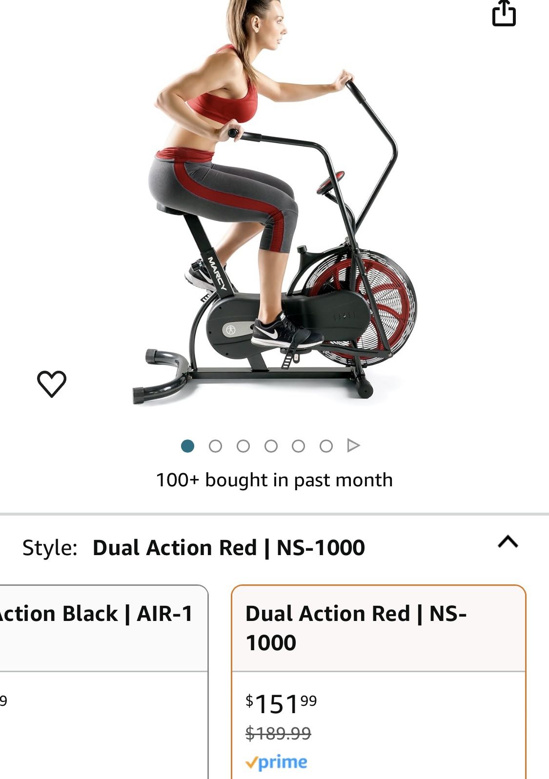 Marcy ns 1000 air sessionable bike