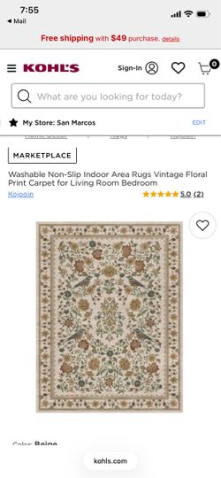 9x12 vintage floral print rug