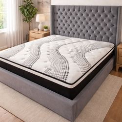 🔥 Modern Queen Bed Set – Luxury Look 🔥