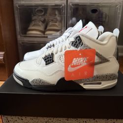 Jordan 4 White Cement 