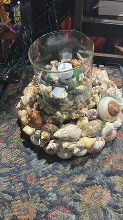 Huge Shell Table Arrangement For Candle 