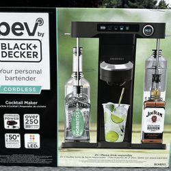 Black+decker Cordless Cocktail Maker Machine Black