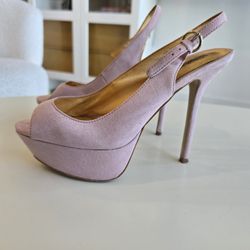Used Buffalo London Peep Toe Heels Size 7.5 