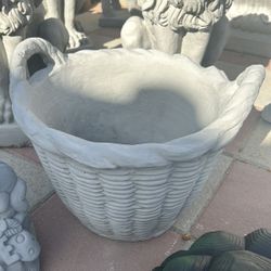 New Flower Pot Made Out Of Cement Perfect Gift 