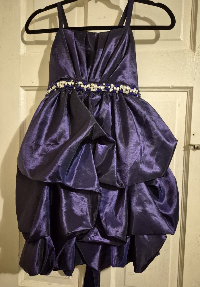 Girls Preteen Sz 10 Purple Party Dress