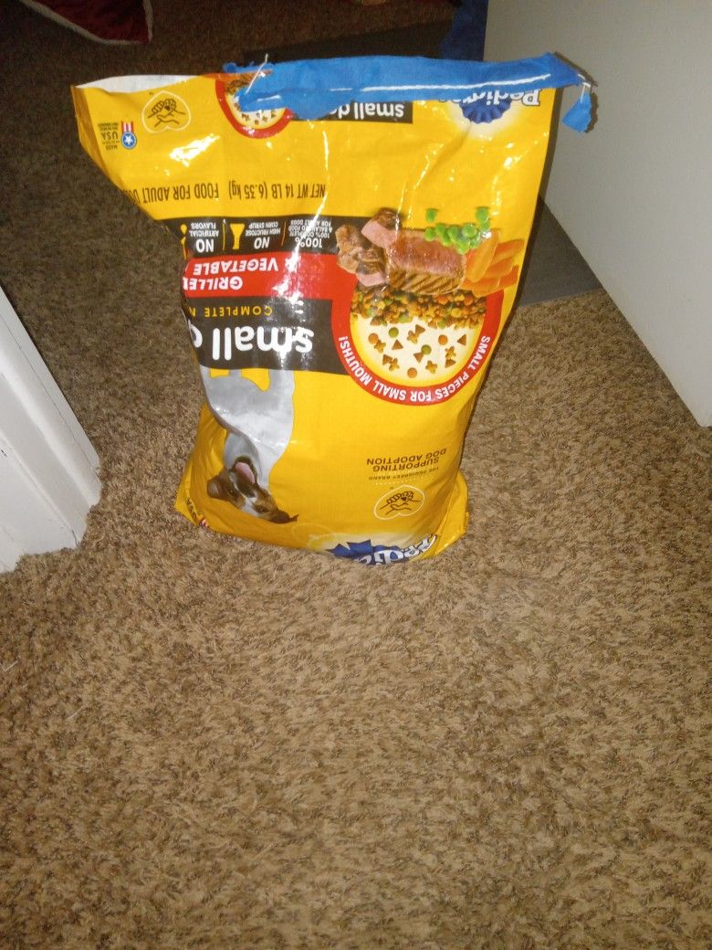 Pedigree (Only A Little Used) And Kibbles And Bits ( 1/4 Bag)