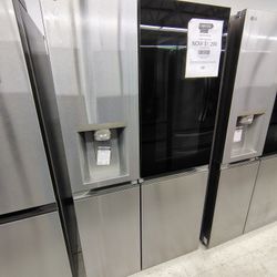 LG InstaView Craft Ice 27.1 Cu Ft Standard Depth Side by Side Smart Refrigerator w/ Dual Ice Maker & Water Dispenser