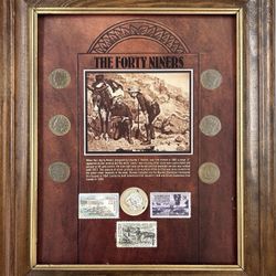 3 Framed Coin & Stamp Collections All Them For $160