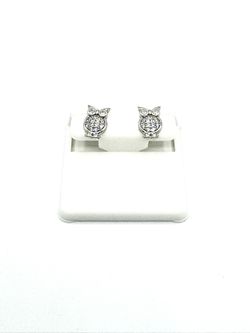 Sterling Silver Owl Shaped Earrings