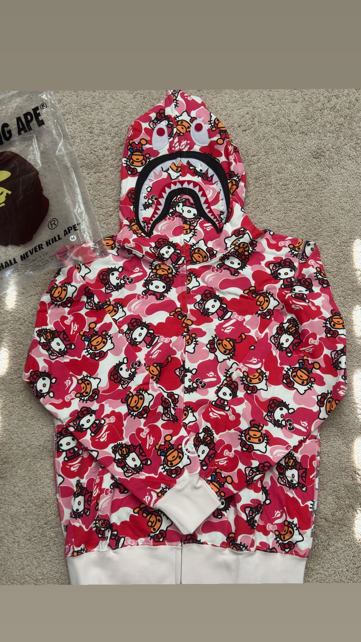 Hello kitty bape hoodie
