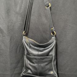 Black Leather Crossbody Bag