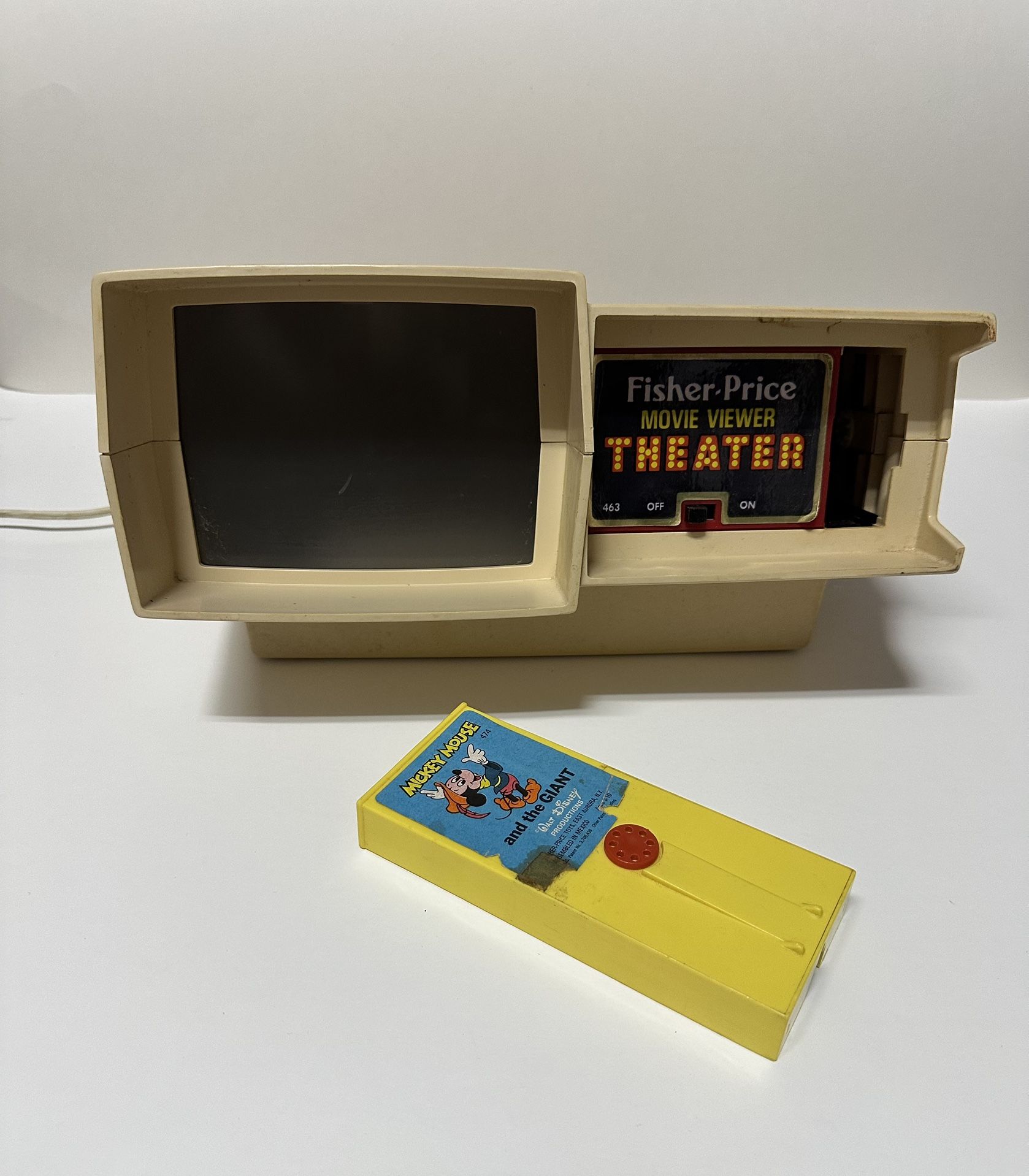 Vintage Fisher Price Movie Viewer Theater Plus Cartridge 