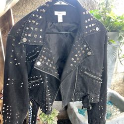 Denim Studded Jacket