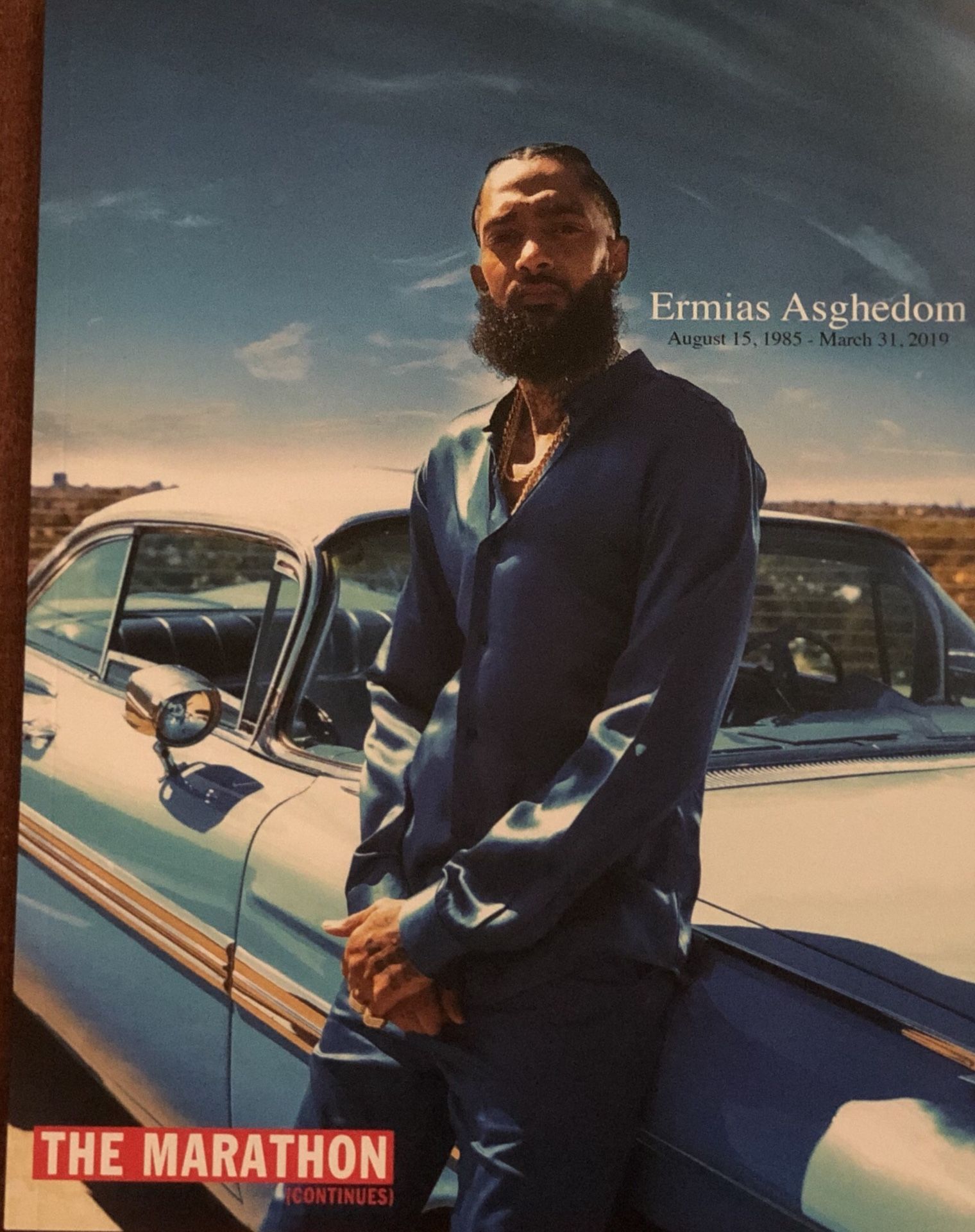 Nipsey Hussle Obituary Booklet (Memorial Book)
