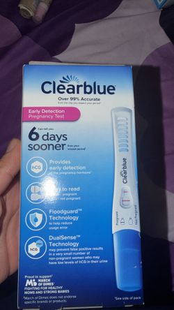 CLEAR BLUE 6 DAYS SOONER