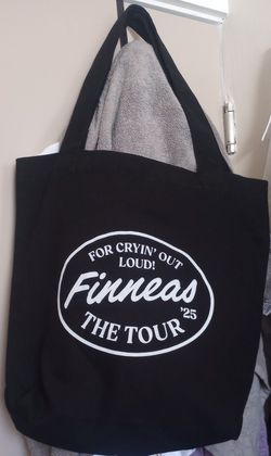 Rare Finneas World Tour 25 Black new Tote 
