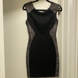 Black Dress with silver/gold sparkles