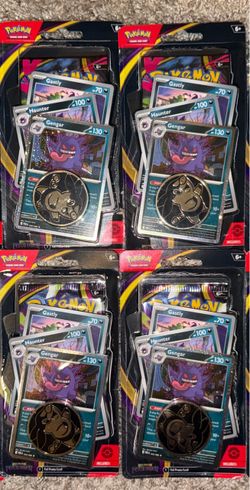 Pokemon Pitch Black Gengar Premium Checklane Blisters