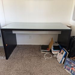 FREE! IKEA table with glass top. Need gone asap.