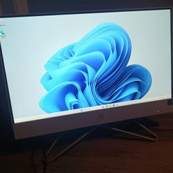 22 Inch HP All In One PC Intel 11th Gen CPU 8GB RAM 128GB SSD Webcam 1080P FHD LCD Wi-Fi & Bluetooth Wireless Windows 11