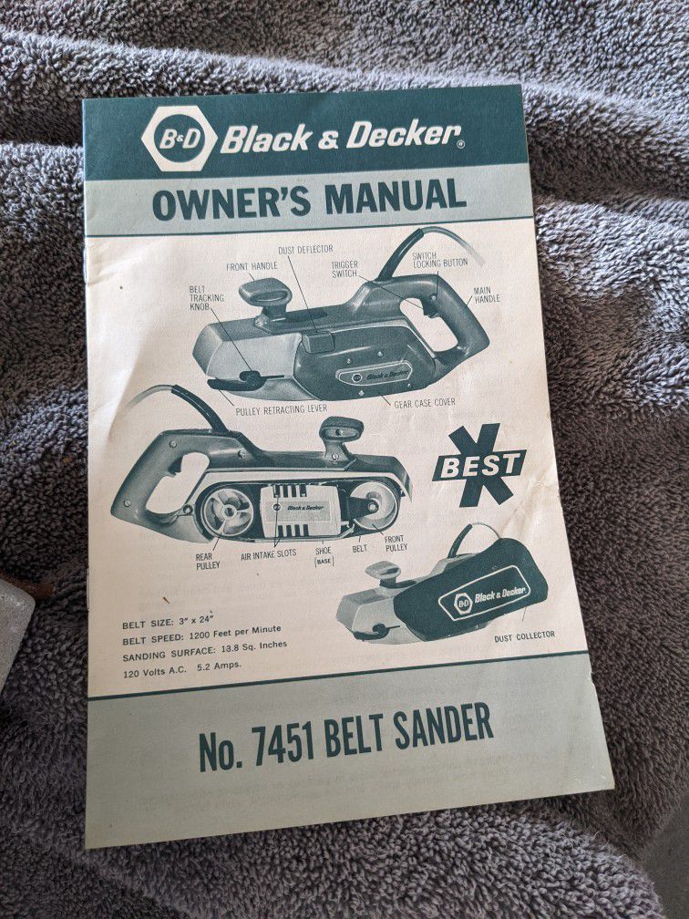 Black and Decker belt sander for Sale in Enola, PA - OfferUp