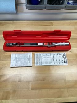 Snap-on 3/8" Flex Head Adjustable Click Type Torque Wrench TQFR100B