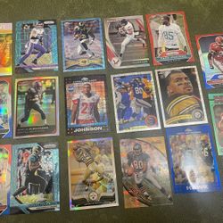 Lot Of 17 Prizm/Refractors NFL Insert Cards