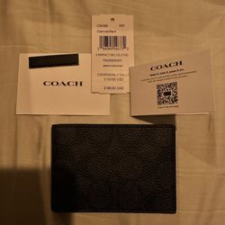 Coach Wallet/card holder, black 