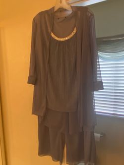 3 Piece pant Outfit Blue Gray Color Size 14