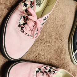 Vans Custom/Rare Suede Flamingo Pink And Black