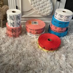 Raffle Tickets / Meal Tickets Rolls