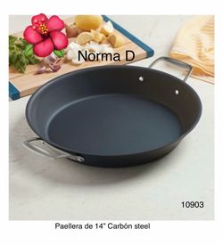 Paellera de 14” carbón steel nueva en su caja 🌺 princess house 🌺
