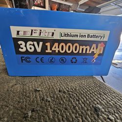 36 Lithium 14amp Hour  Battery For Ebike, Scooter, Motorcycle