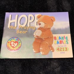 .Ty Beanie Bear Praying March 29, 1998_