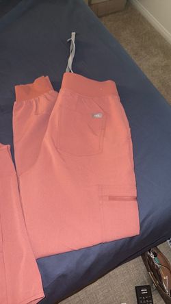 FIGS Scrub Pants Pink/Coral