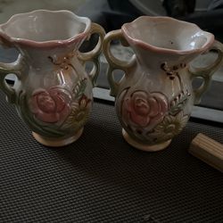 Porcelain Vintage Flower Pots