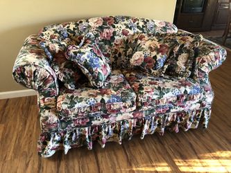 2 Flower Couches For Sale