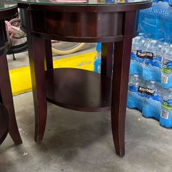 Wood side tables 