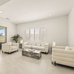 Modern Bouclé Sofa + 2 Chairs Set | RH Style | Cream Designer Look