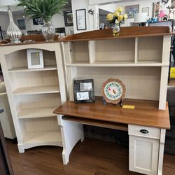Desk And Matching Shelf 