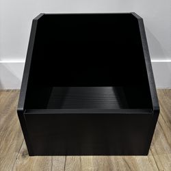 LP Bin Storage Vinyl Record Display Holder Modern Black